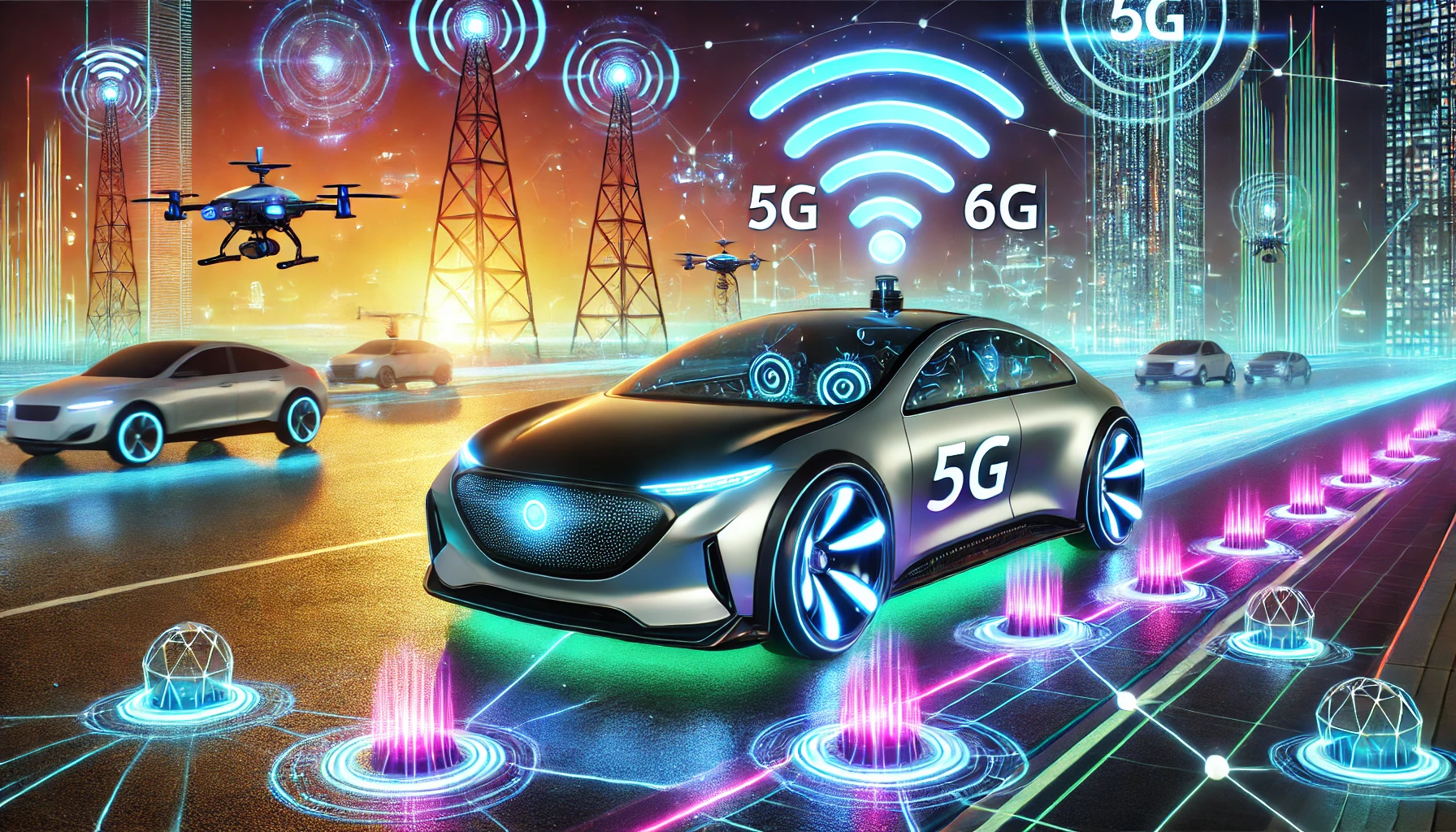 5G 및 6G 네트워크로 작동되는 미래형 자율주행차