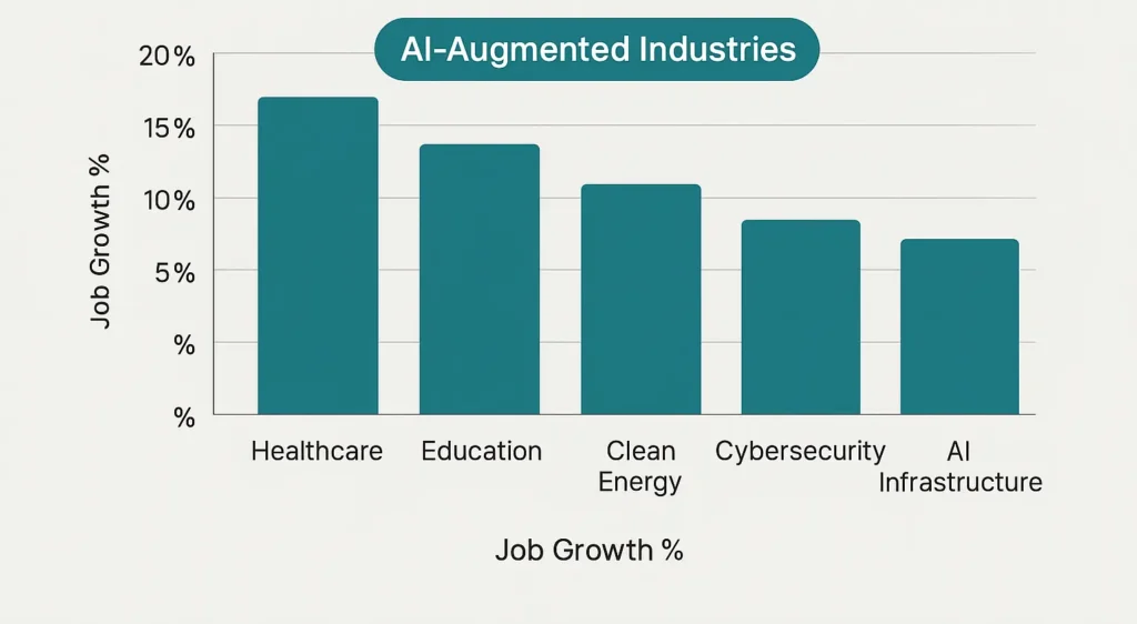Projected Growth in AI Augmented Industries 2025–2035