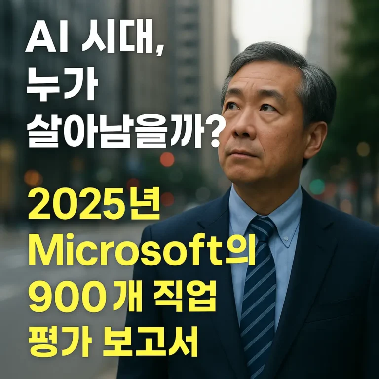 250801thumbnail microsoft 2025ai 직업 위험 보고서