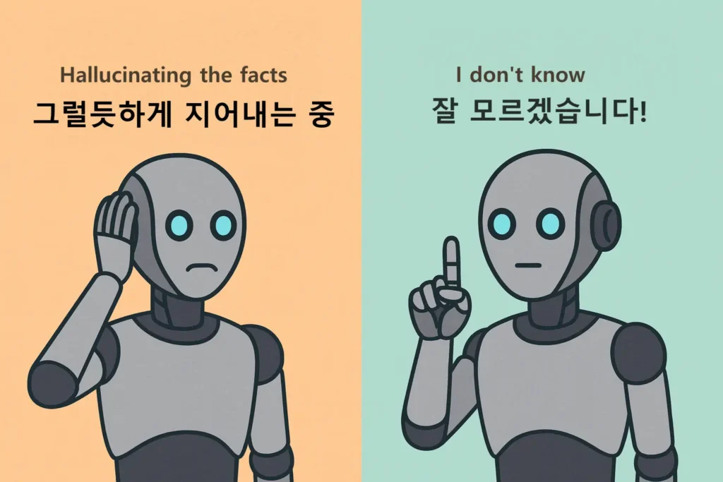 AI 환각보다 중요한 건 정직한 답변이다.