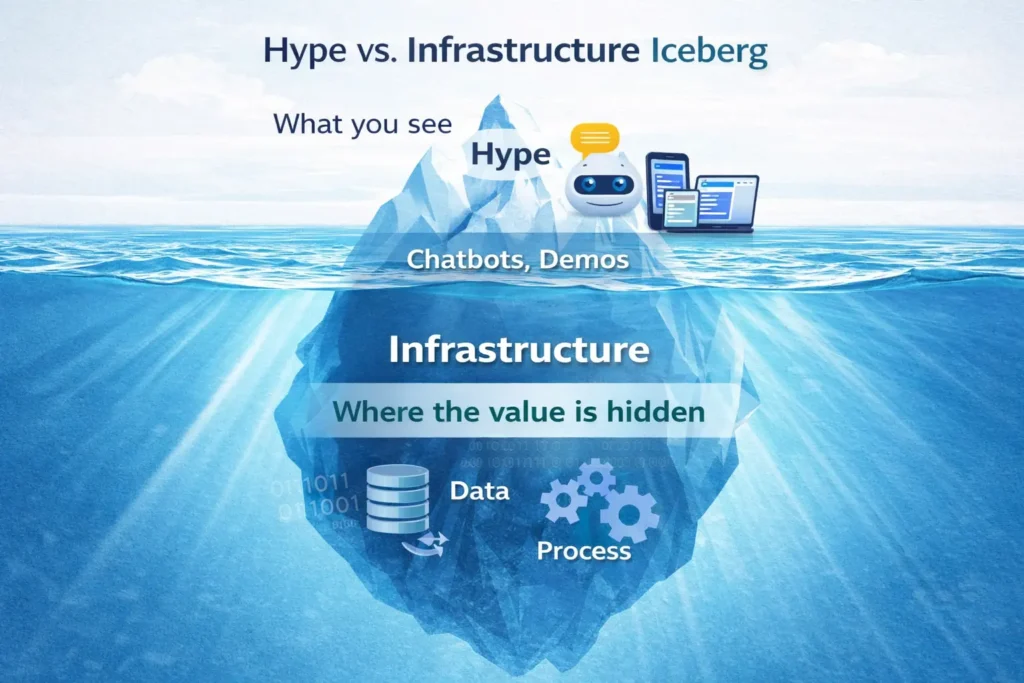 AI ROI depends on data, process, and infrastructure.
