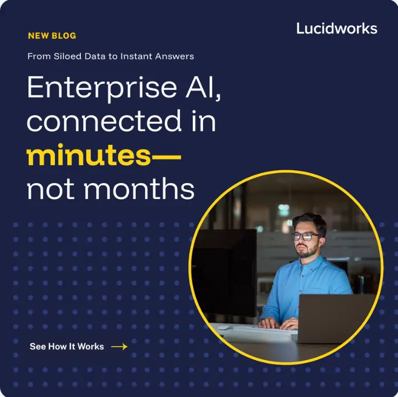 Figure 1. Lucidworks positions MCP as a fast bridge between enterprise data and operational AI.