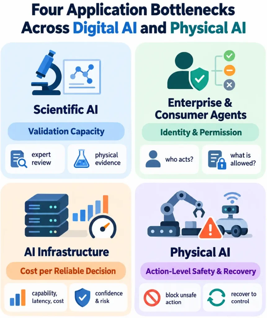 Figure 3. Four application bottlenecks across Digital AI and Physical AI.